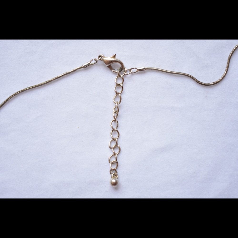 Rhinestone Lariat Y Shape Minimalist Necklace - Picture 4 of 5